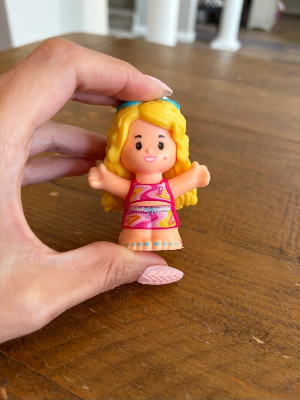 Fisher Price Little People swimsuit Barbie  as is